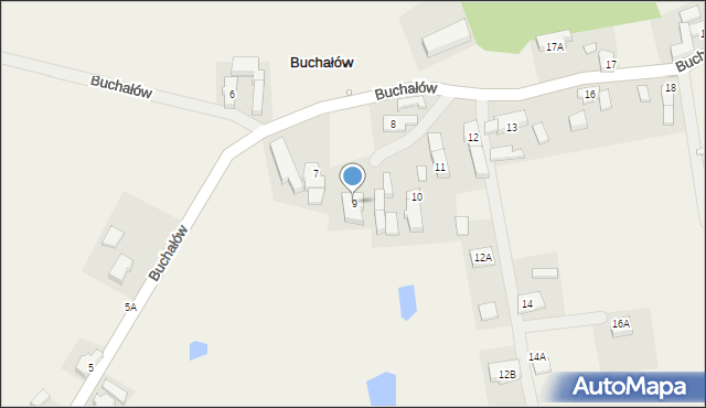 Buchałów, Buchałów, 9, mapa Buchałów