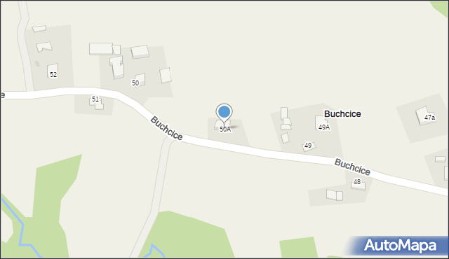 Buchcice, Buchcice, 50A, mapa Buchcice