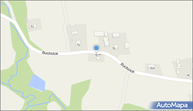 Buchcice, Buchcice, 51, mapa Buchcice