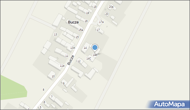 Bucze, Bucze, 14b, mapa Bucze
