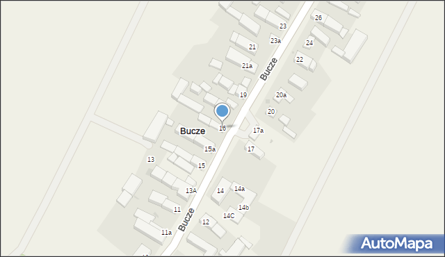 Bucze, Bucze, 16, mapa Bucze