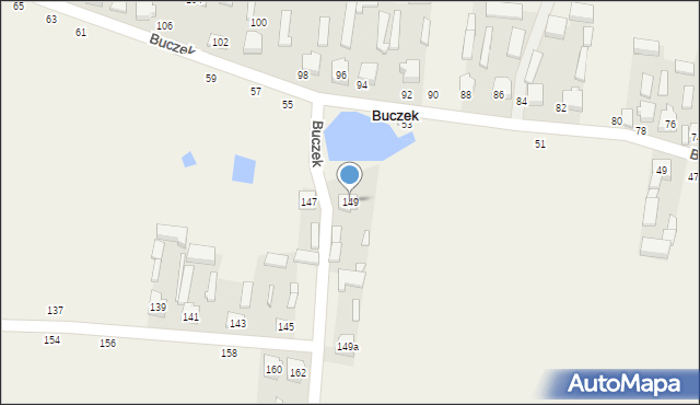 Buczek, Buczek, 149, mapa Buczek