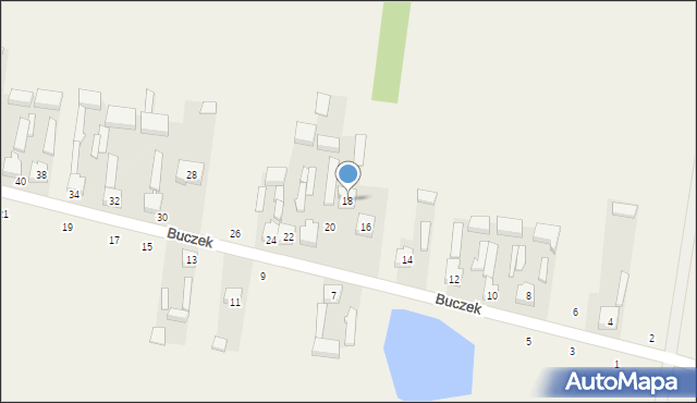 Buczek, Buczek, 18, mapa Buczek