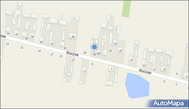 Buczek, Buczek, 24, mapa Buczek