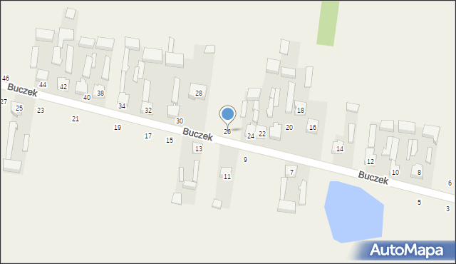 Buczek, Buczek, 26, mapa Buczek