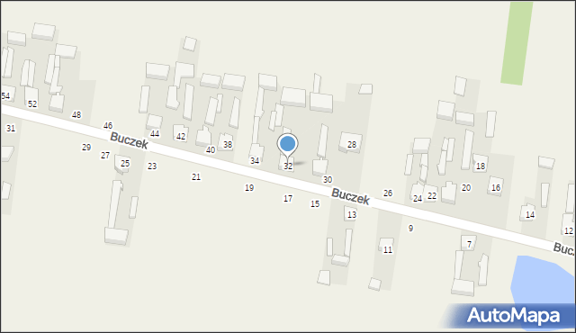 Buczek, Buczek, 32, mapa Buczek