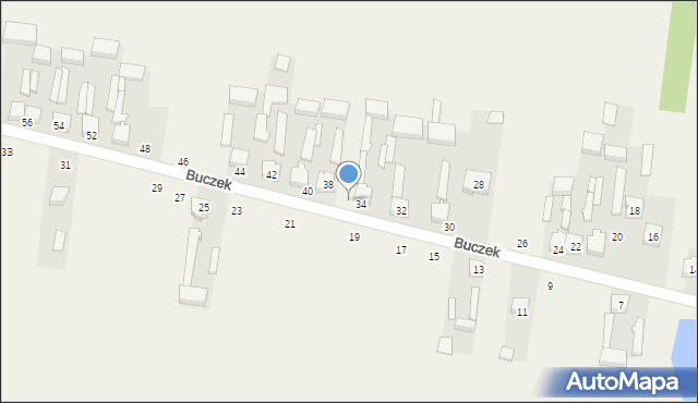 Buczek, Buczek, 36, mapa Buczek