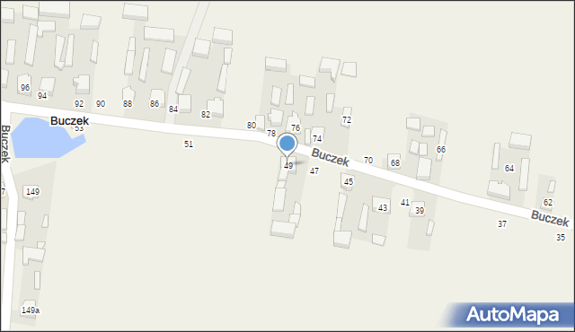 Buczek, Buczek, 49, mapa Buczek