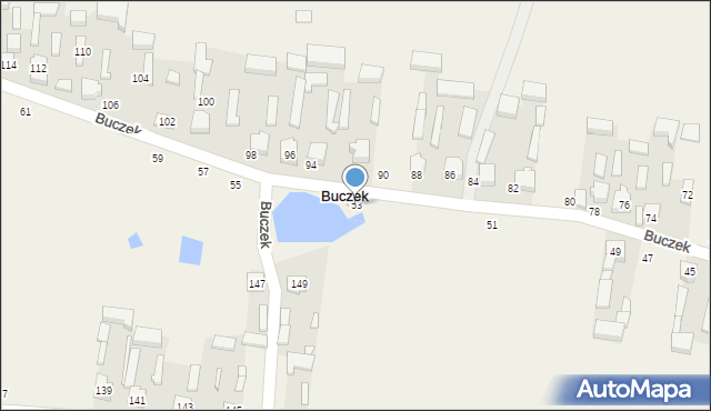 Buczek, Buczek, 53, mapa Buczek
