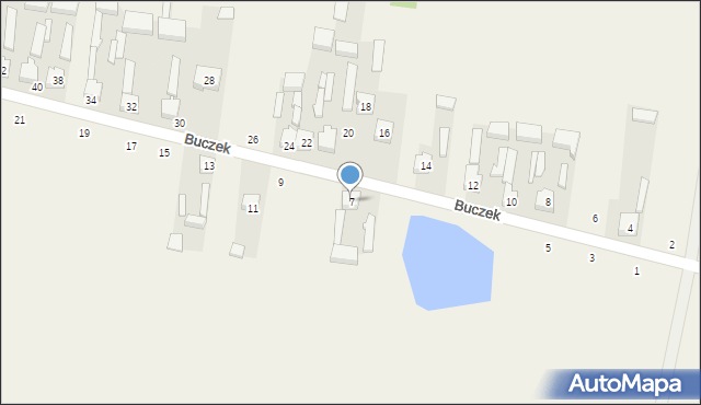 Buczek, Buczek, 7, mapa Buczek