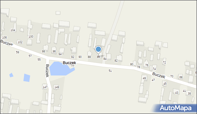 Buczek, Buczek, 86, mapa Buczek