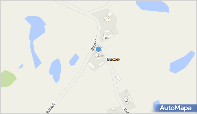 Buczek, Buczek, 16, mapa Buczek