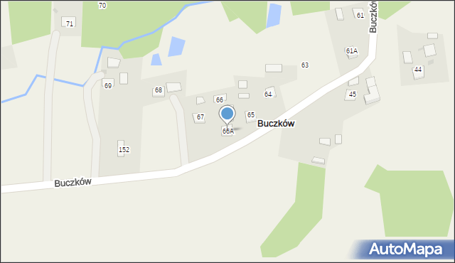 Buczków, Buczków, 66A, mapa Buczków