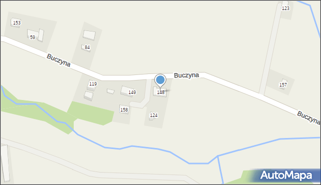 Buczyna, Buczyna, 148, mapa Buczyna