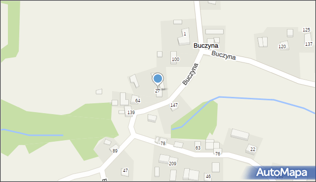 Buczyna, Buczyna, 27, mapa Buczyna