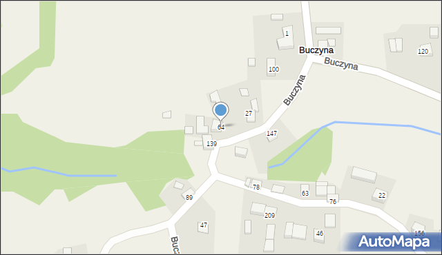 Buczyna, Buczyna, 64, mapa Buczyna