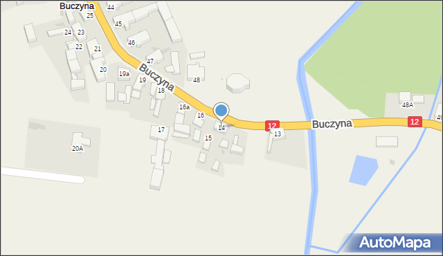 Buczyna, Buczyna, 14, mapa Buczyna