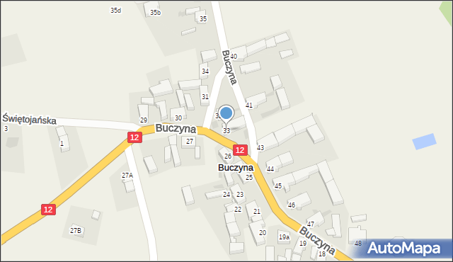 Buczyna, Buczyna, 33, mapa Buczyna