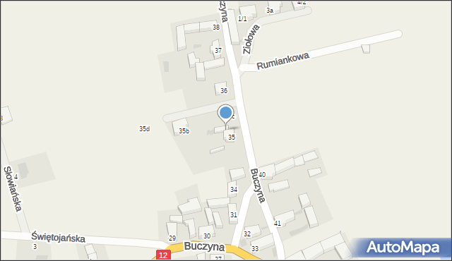 Buczyna, Buczyna, 35a, mapa Buczyna