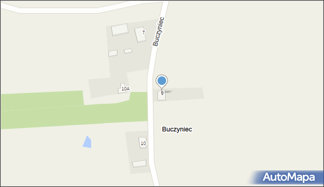 Buczyniec, Buczyniec, 9, mapa Buczyniec