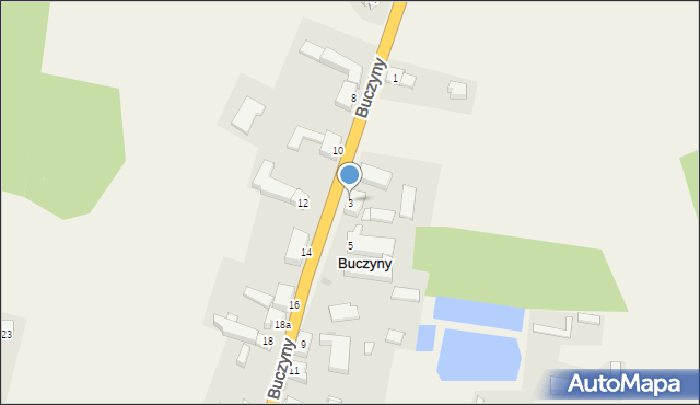 Buczyny, Buczyny, 3, mapa Buczyny