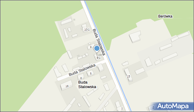 Buda Stalowska, Buda Stalowska, 8/2, mapa Buda Stalowska