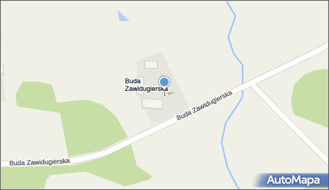 Buda Zawidugierska, Buda Zawidugierska, 1, mapa Buda Zawidugierska