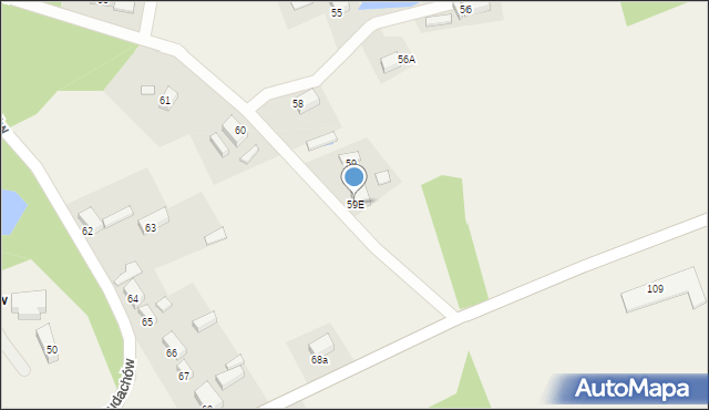 Budachów, Budachów, 59E, mapa Budachów