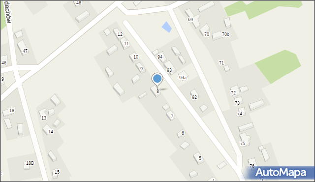 Budachów, Budachów, 8, mapa Budachów