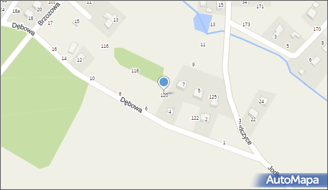 Budczyce, Budczyce, 120, mapa Budczyce