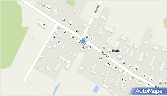 Budki, Budki, 29a, mapa Budki