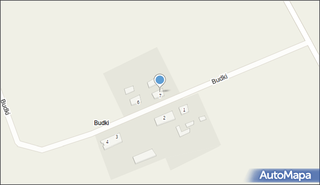 Budki, Budki, 7/1, mapa Budki