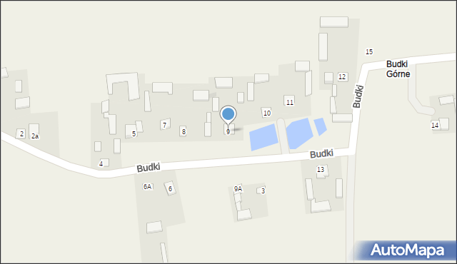 Budki, Budki, 9, mapa Budki
