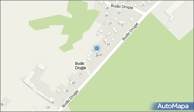 Budki, Budki Drugie, 25, mapa Budki