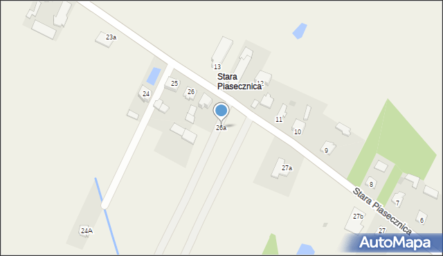 Budki Piaseckie, Budki Piaseckie, 26a, mapa Budki Piaseckie