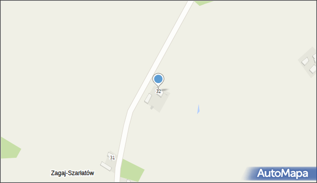 Budki Stare, Budki Stare, 32, mapa Budki Stare