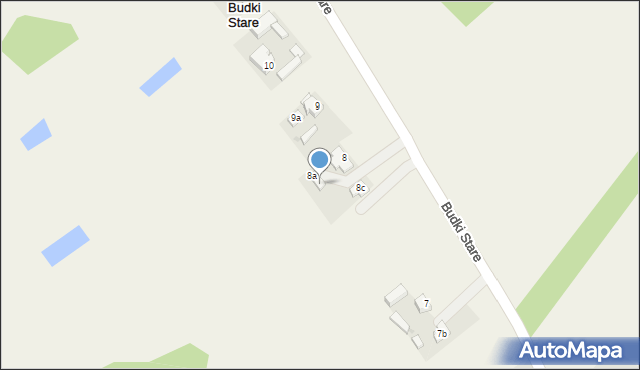 Budki Stare, Budki Stare, 8b, mapa Budki Stare