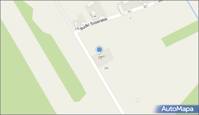 Budki Suserskie, Budki Suserskie, 13d, mapa Budki Suserskie
