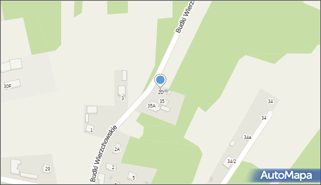 Budki Wierzchowskie, Budki Wierzchowskie, 2D, mapa Budki Wierzchowskie