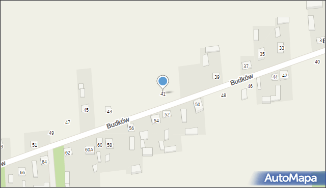 Budków, Budków, 41, mapa Budków