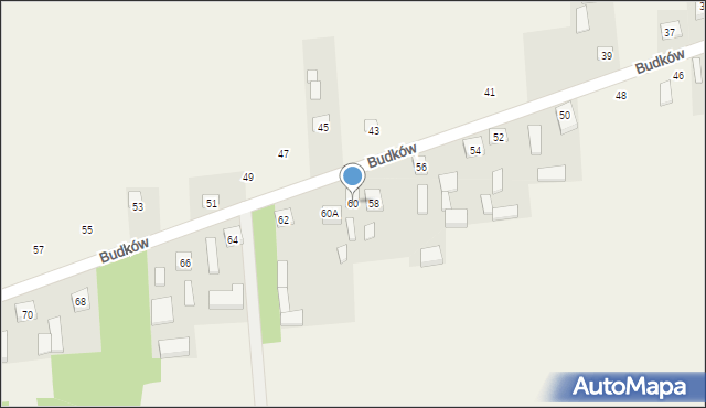 Budków, Budków, 60, mapa Budków