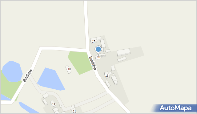 Budków, Budków, 16, mapa Budków