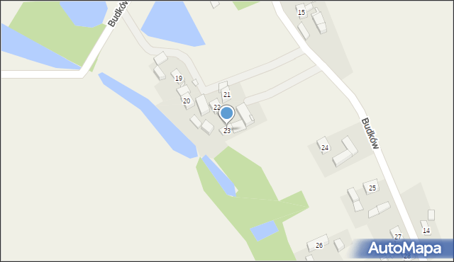 Budków, Budków, 23, mapa Budków