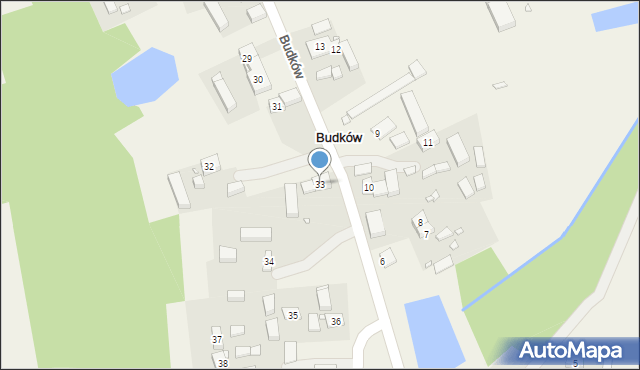 Budków, Budków, 33, mapa Budków