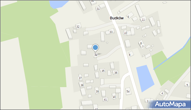 Budków, Budków, 34, mapa Budków