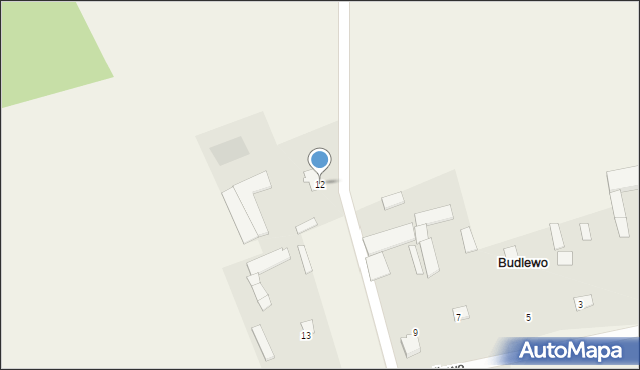 Budlewo, Budlewo, 12, mapa Budlewo