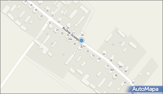 Budne-Sowięta, Budne-Sowięta, 31, mapa Budne-Sowięta