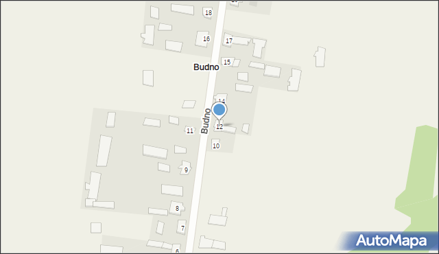 Budno, Budno, 12, mapa Budno