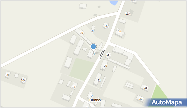 Budno, Budno, 11, mapa Budno