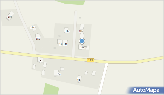 Budno, Budno, 19a, mapa Budno